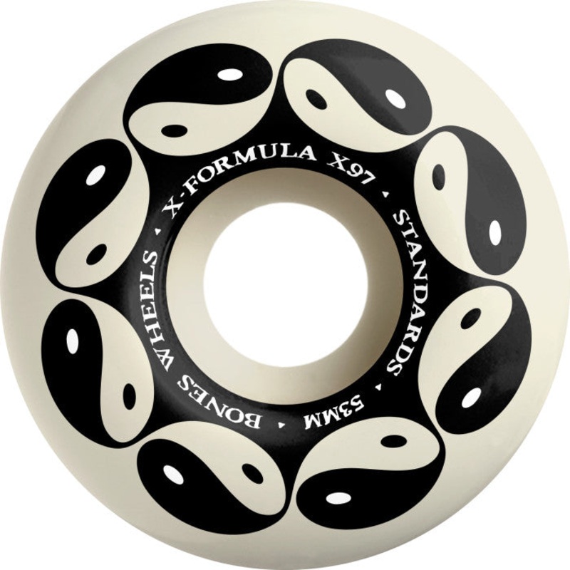 Bones Wheels X-Formula Yin Yang V1 Standard 53mm 97A Skateboard Wheels