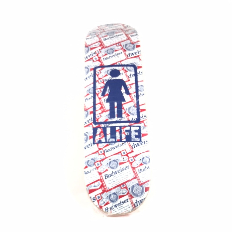 Girl Alife Budweiser Multi 8.125 Skateboard deck 8.12″