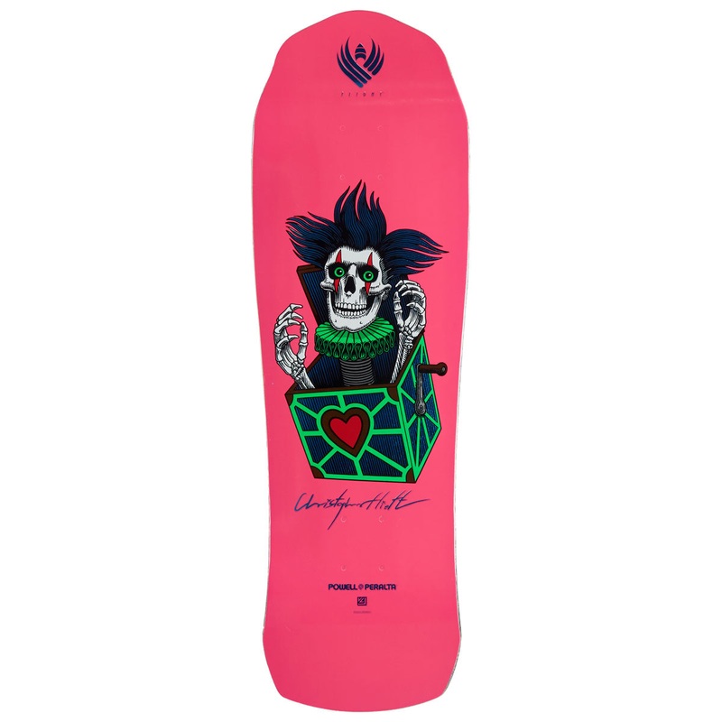 Powell-Peralta Flight Chris Hiett Skull Skateboard Deck – 9.50″