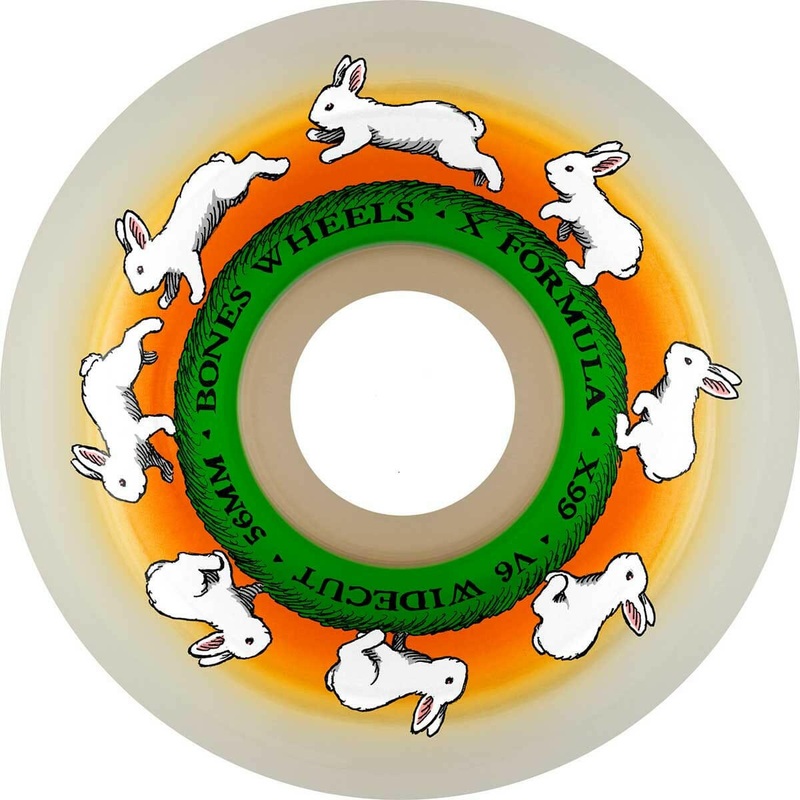 Bones – XF Runny Bunny 56MM 99A V6 Wide-Cut Skateboard Wheels