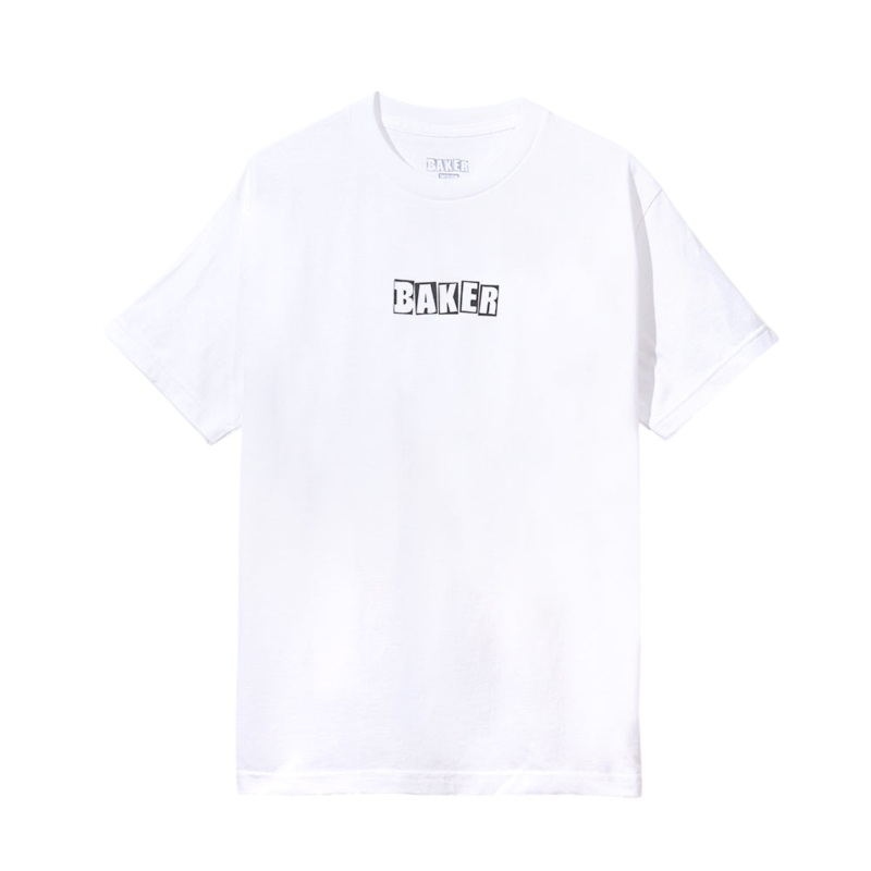 Brand Logo Tee – White S