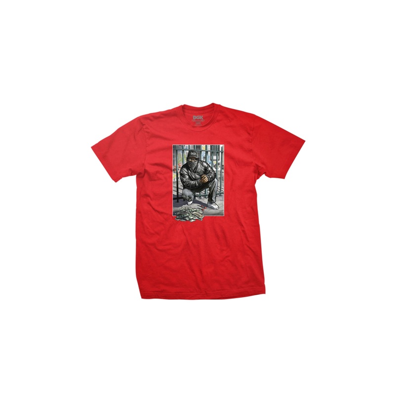 DGK 456 Mens T-Shirt Red Medium Red