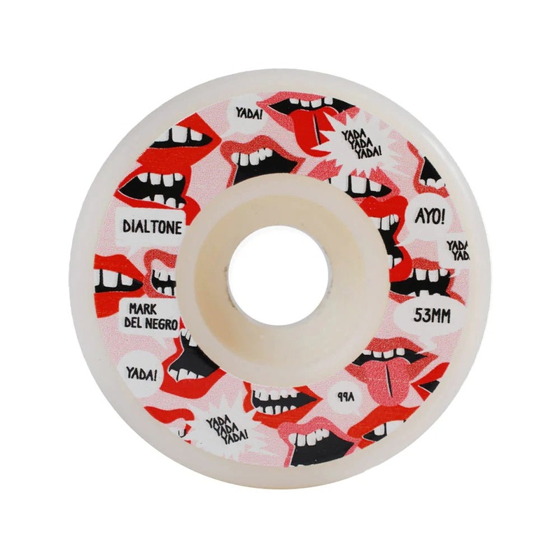 Dial Tone Del Negro Yada Yada Flat Cut 99a Wheels – 53mm