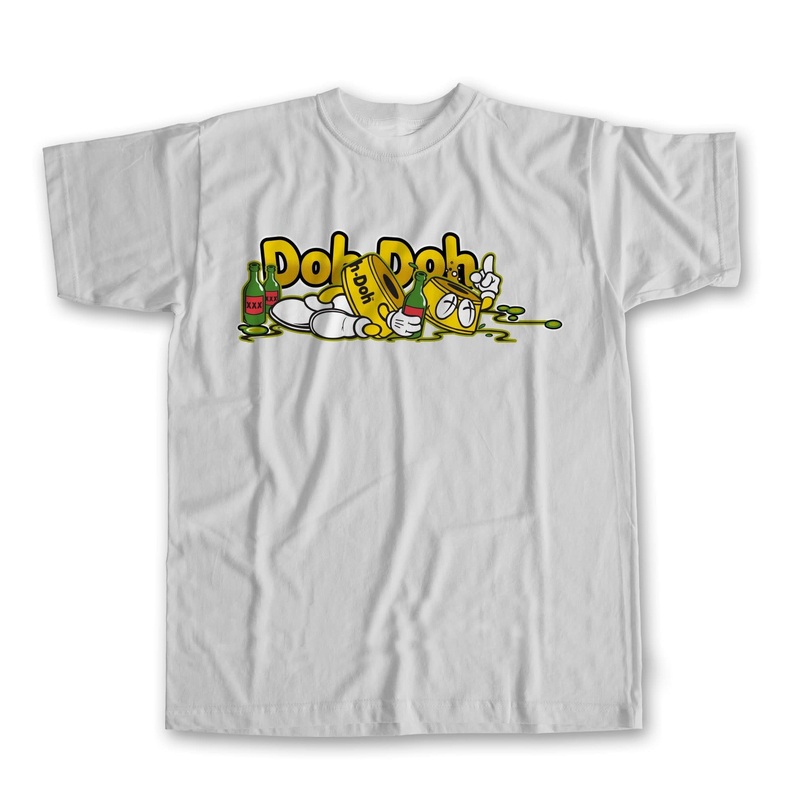 Doh Doh Yellow Logo T-Shirt – White S