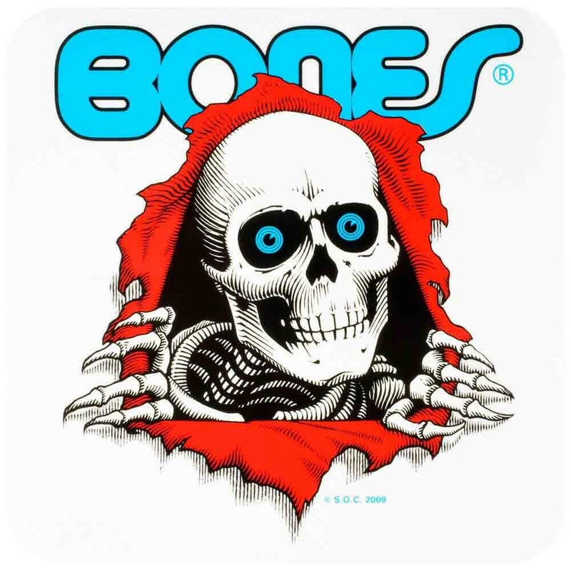 Powell Peralta – Ripper Bumper 5″ Sticker White
