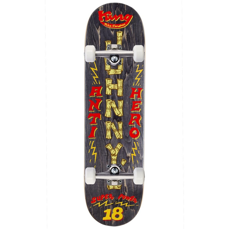 Anti-Hero Cardiel Superpowered Skateboard Complete – Black – 8.50″
