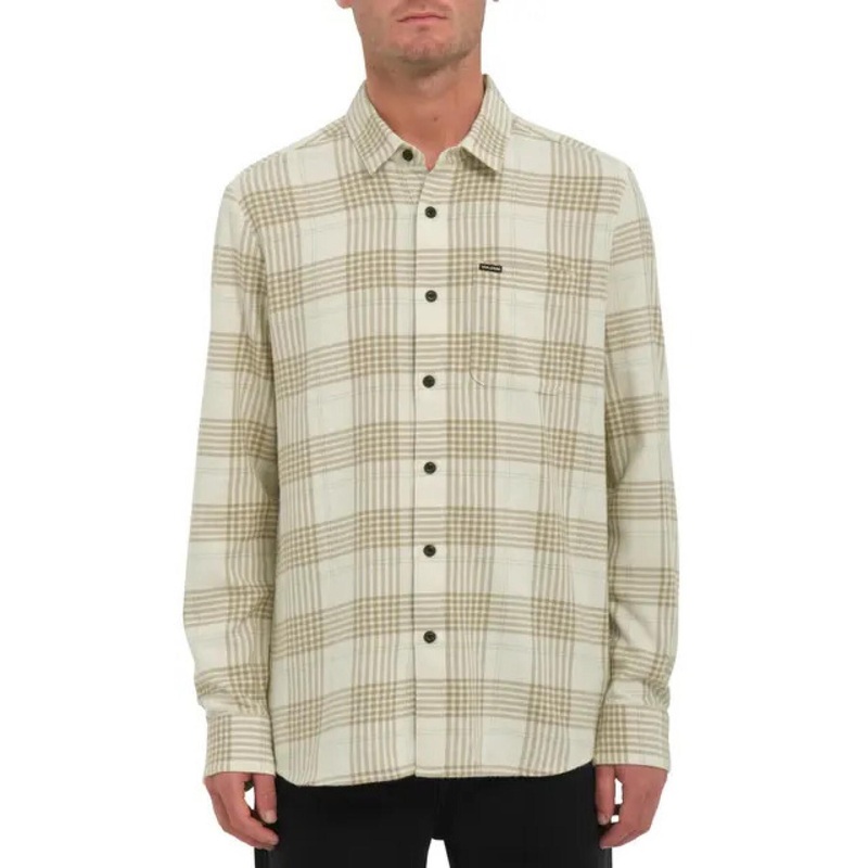 Camisa Volcom Caden Plaid – Dirty White White S