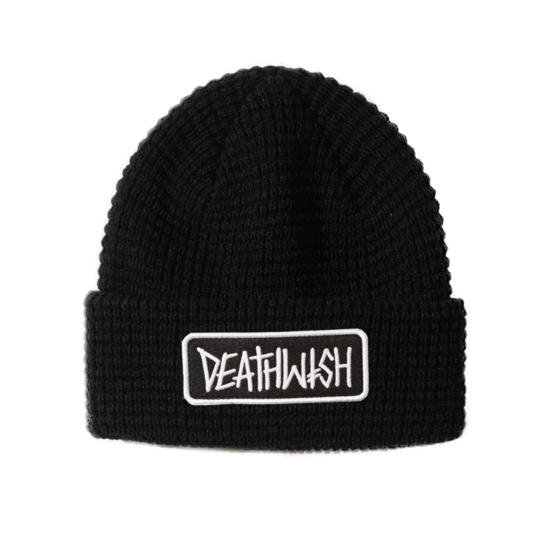 Deathwish Beanie Deathspray Waffle Black
