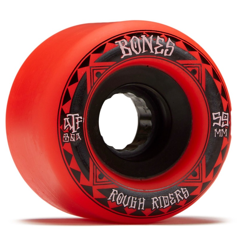 Bones Rough Riders Runners Skateboard Wheels – Red – 59mm