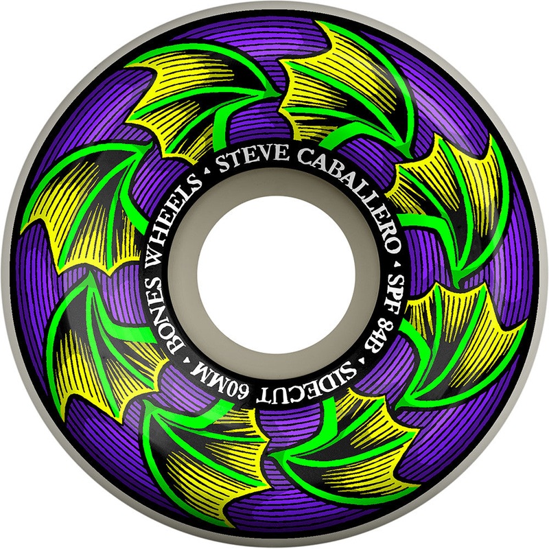 Bones – Caballero Bat Wings Sidecut Skate Park Formula 84B Wheels (56mm/60mm) 56mm