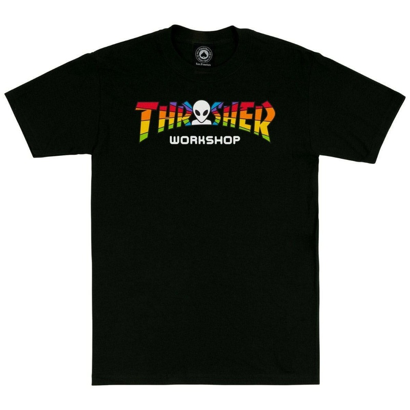 Thrasher – X AWS Spectrum Tee Black S