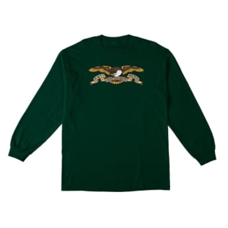 Anti Hero Long Sleeve Tee Eagle Forest Green Small