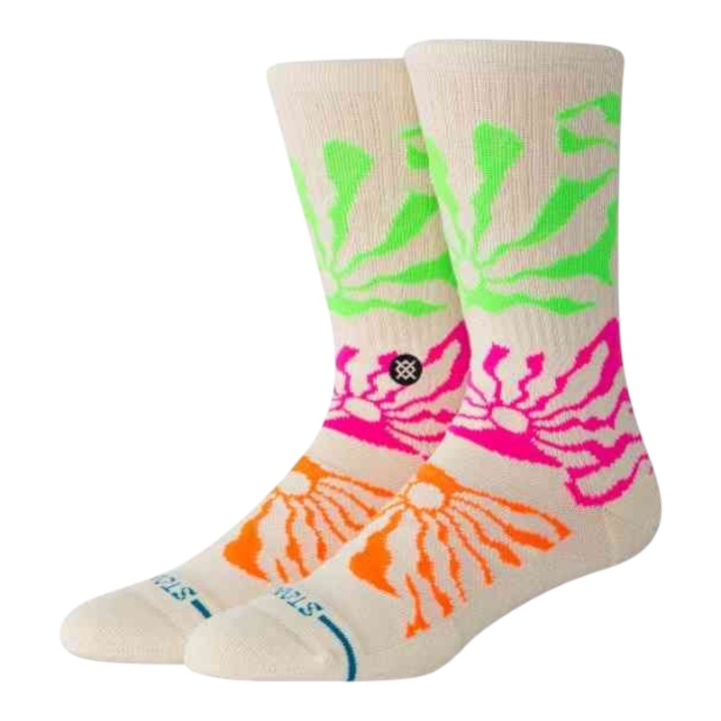 STANCE HOT SUN CREW SOCKS OFF WHITE L