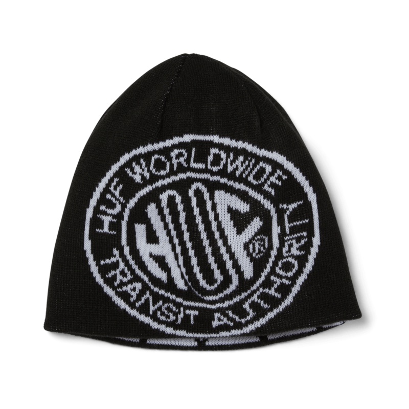 Token Reversible Skull Beanie – Black