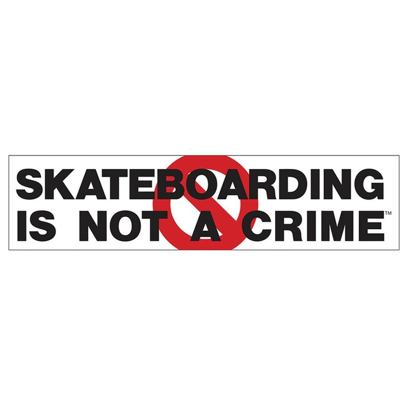 Bullet – Skateboarding Is Not A Crime 10″ Sticker