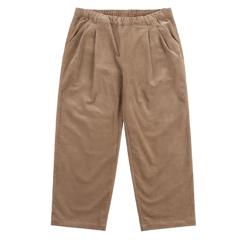 Dime Pleated Corduroy Pants, light brown light brown S