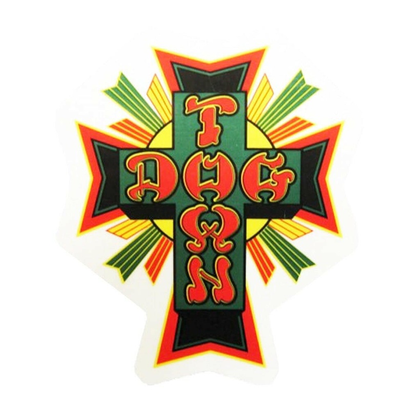 Dogtown – Rasta Cross 3.5″ Sticker