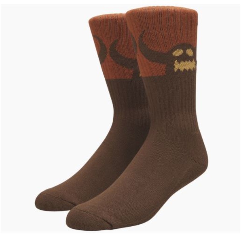 Toy Machine Socks Monster Brown