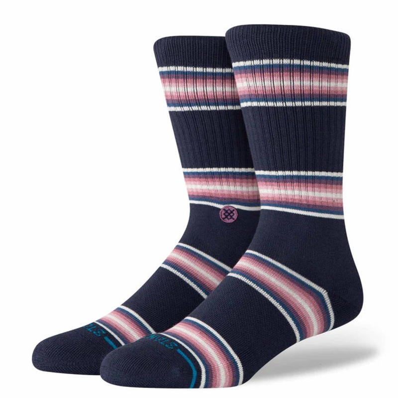 Stance Hilltop Crew Sock – Navy | Large