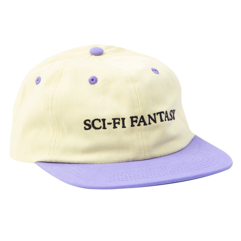 Flat Logo Hat – Cream/Purple