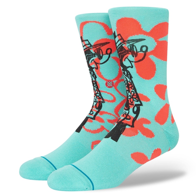 Disney Surf Check By Russ Crew Socks – Blue L (9-13)