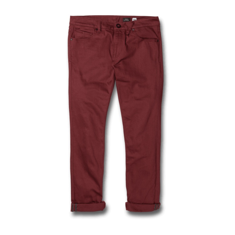 Volcom Vorta 5 Pocket Slub Pinot Red 26