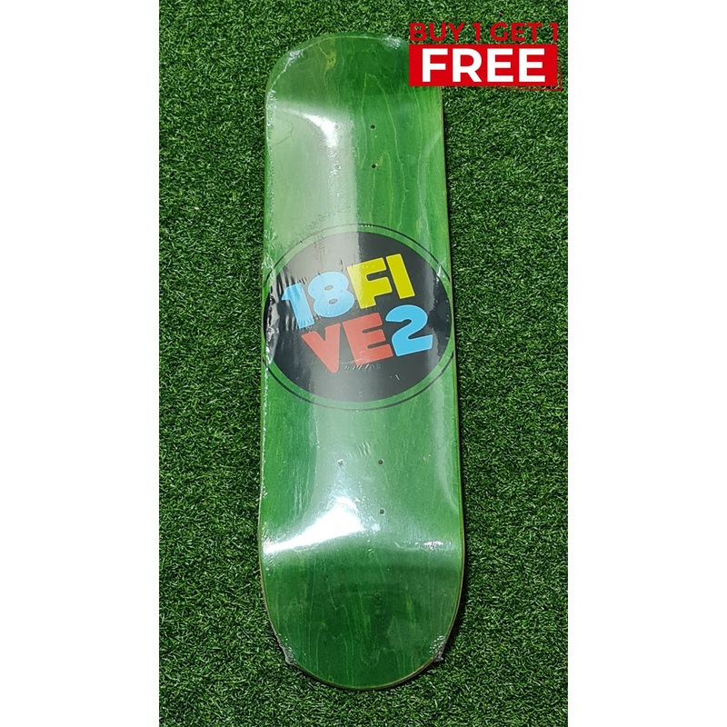 18FIVE2 – 8.125″ Green OG Big Logo Skateboard Deck