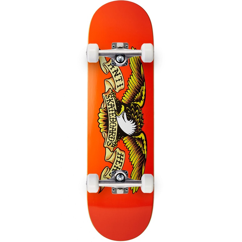 Anti-Hero Classic Eagle Skateboard Complete – Orange – 9.00″