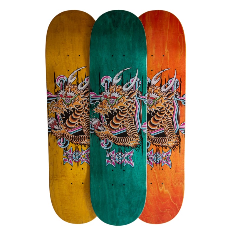 303 Boards – CLFX X Ellen Dragon Deck (Multiple Sizes) *SALE 8″