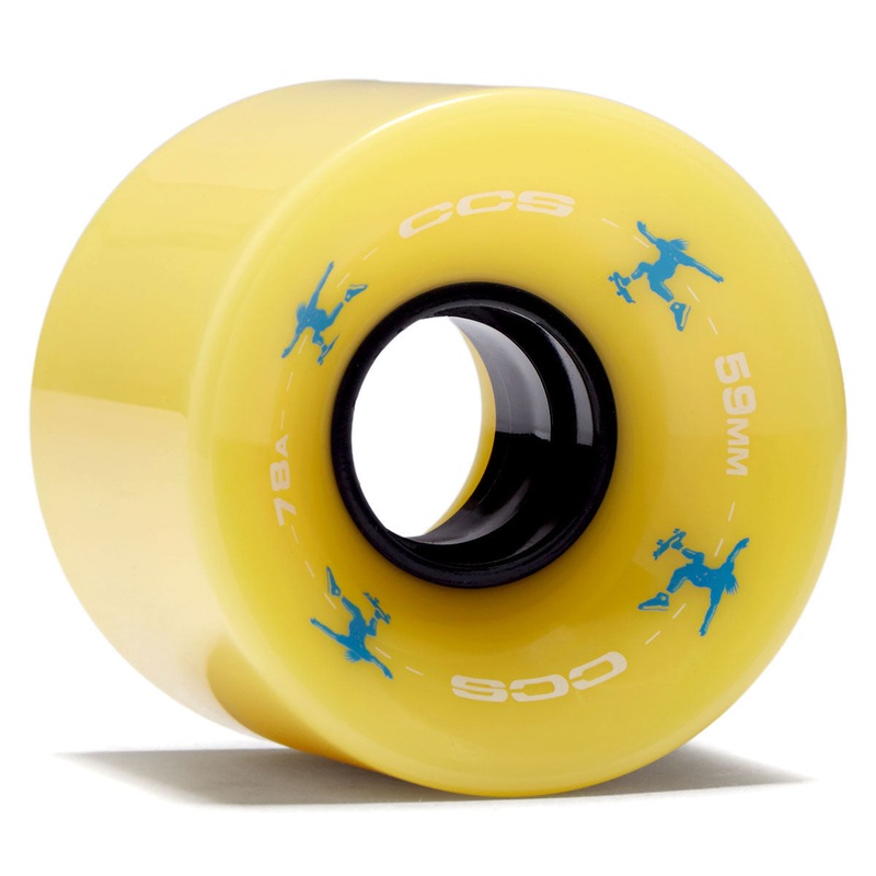 CCS Retro Cruiser 78a Skateboard Wheels – Yellow – 59mm