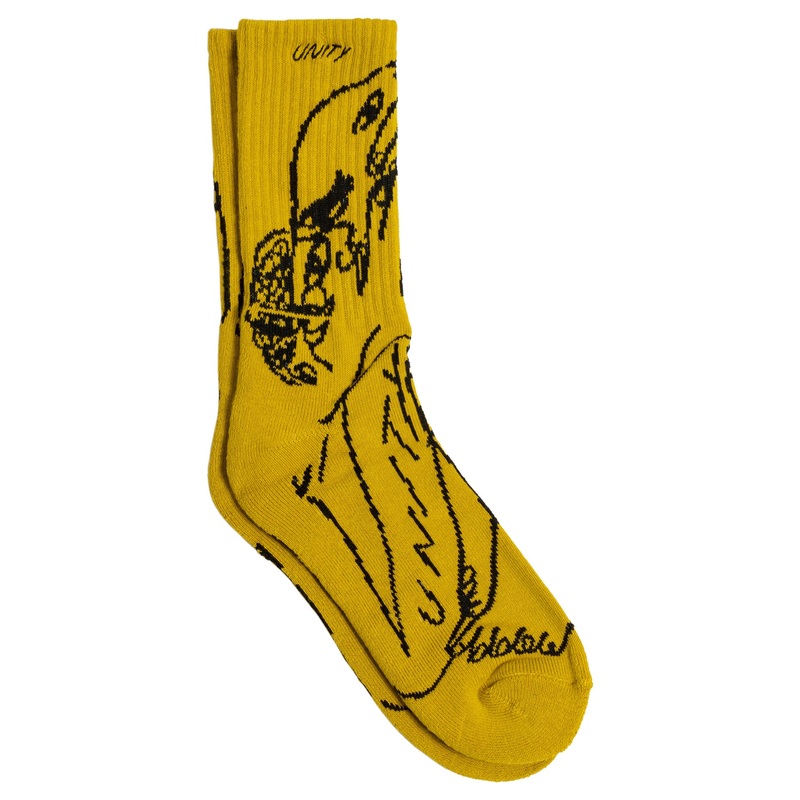 Glow Emb Socks – Gold