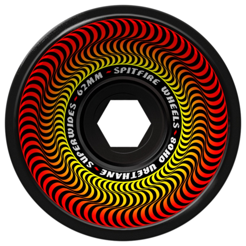 Spitfire Wheels – 80HD Superwide Black – 62mm