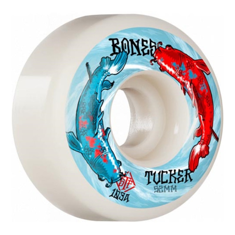 Bones – 52MM 103A Tucker Big Fish V1 Standard STF Skateboard Wheels