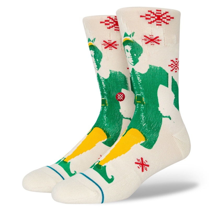 Buddy The Elf Crew Socks – Off White S (3-5.5)