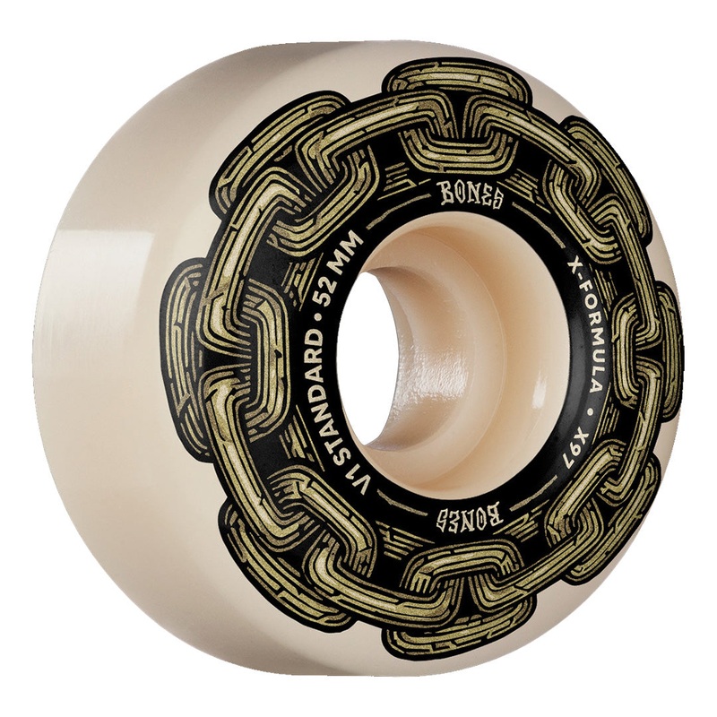 Bones – 52MM 97A Gold Chain V1 Standard X-Formula Skateboard Wheels