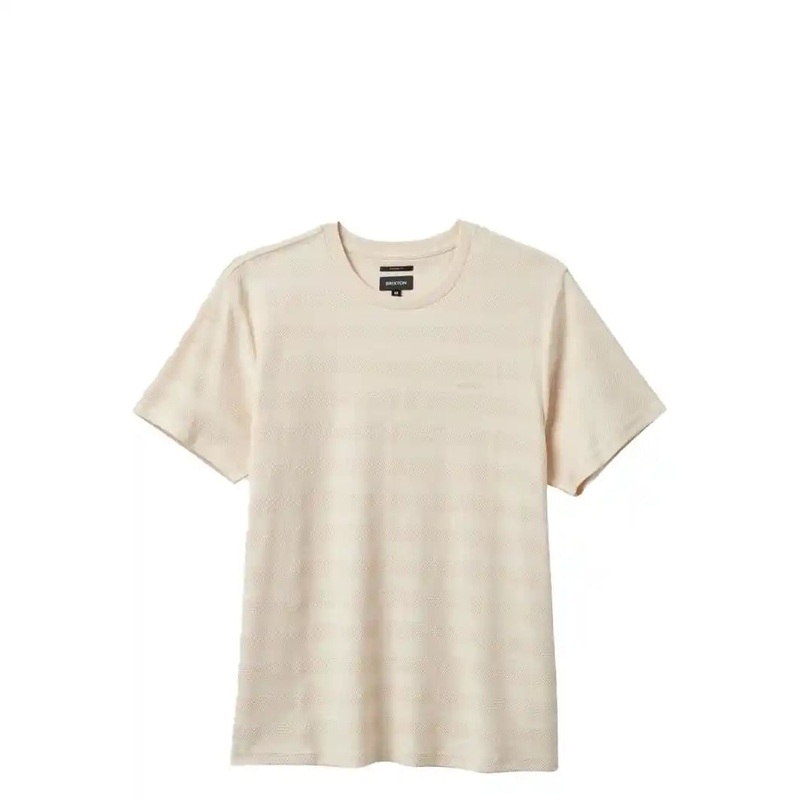 Brixton The City Jaquard Striped Tee, whitecap whitecap M