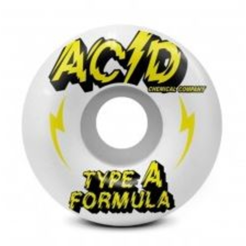 Acid Wheel Type A Formula Power Side Cut 53mm 99a Yellow/White