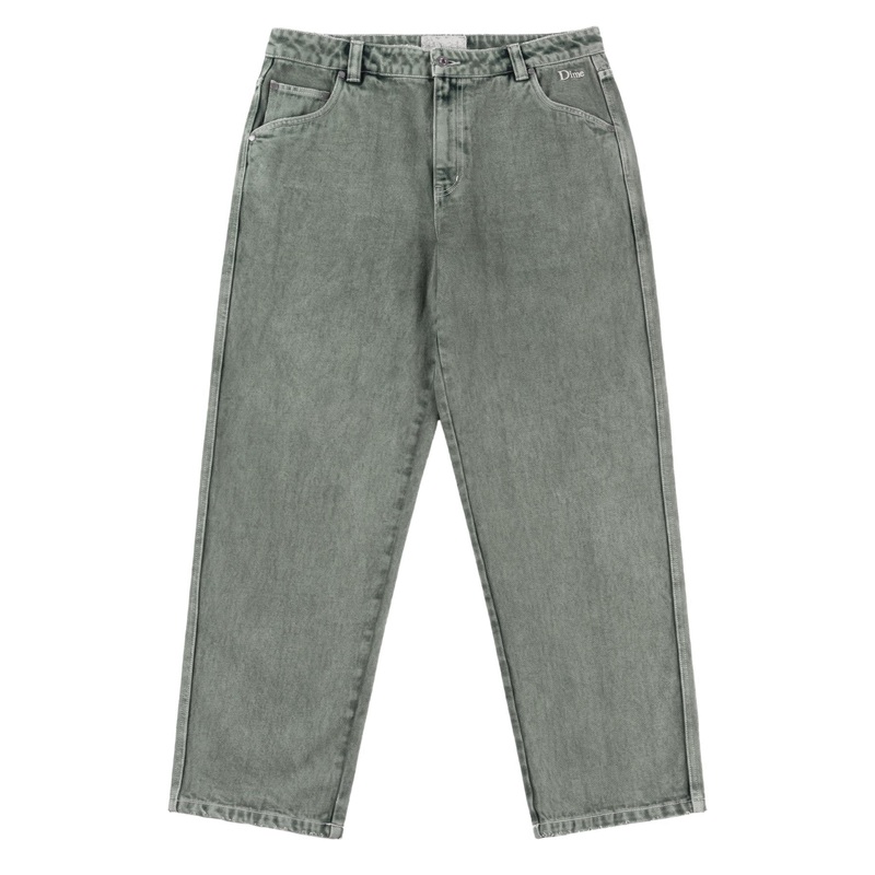 Classic Relaxed Denim Pants – Overdyed Forest 28