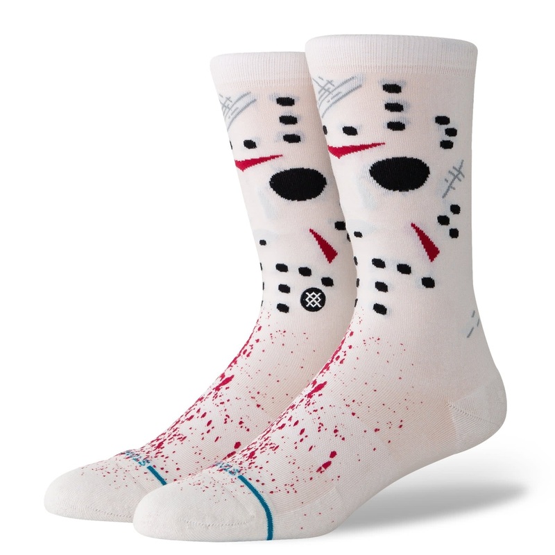 “Legends Of Horror” Jason Crew Socks – White S (3-5.5)