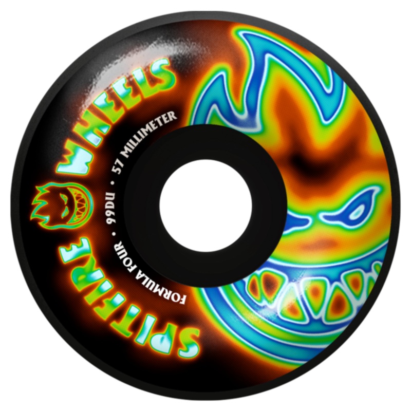 Spitfire Wheels – F4 99A Radioactive Bighead Shape 57mm Black 57mm