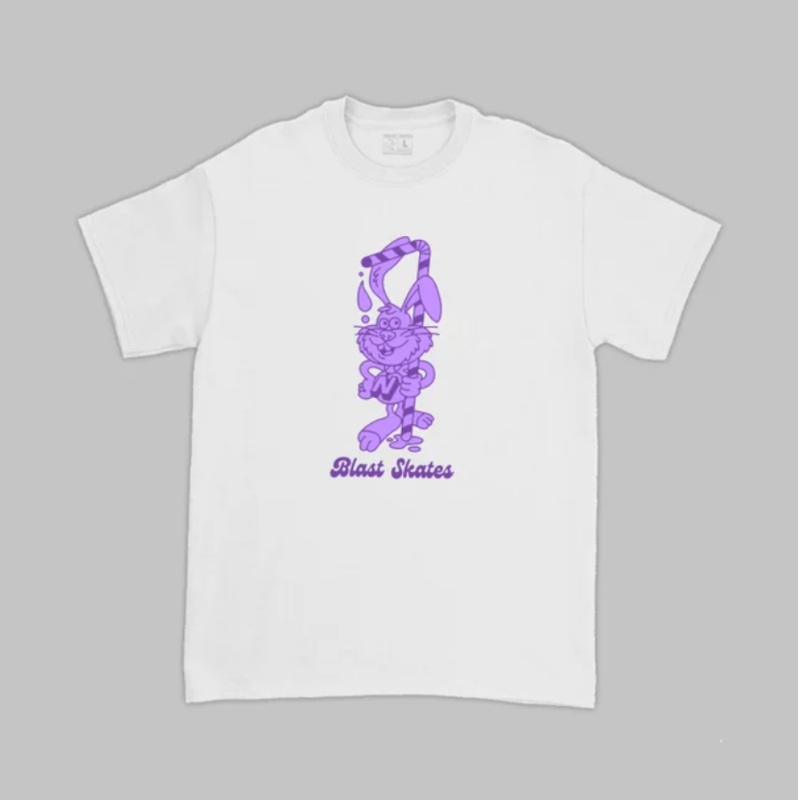 Blast Skates Nasir Tee – White Medium