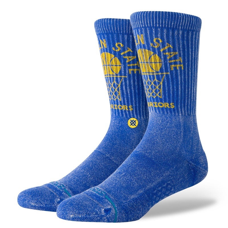 “NBA” Golden State Warriors Vintage Crew Socks – Blue M (6-8.5)