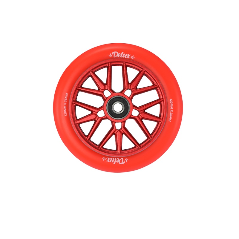 Envy Delux Scooter Wheels 120mm Red/Red 120mm Red/Red