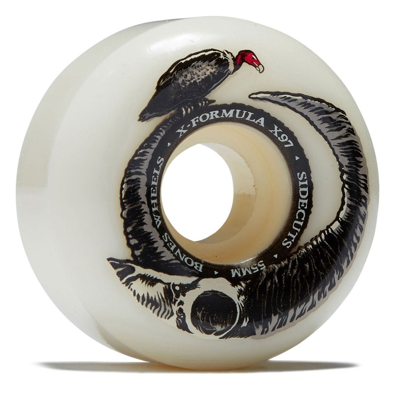 Bones X Formula Floor Horns 97a V5 Sidecut Skateboard Wheels – 55mm