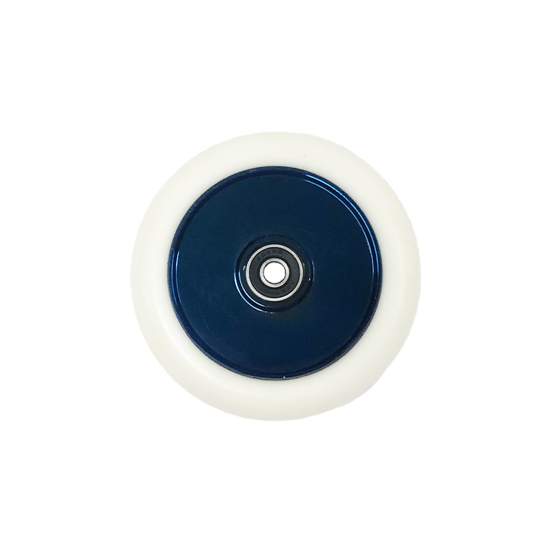 Huoli sw06 Hollow Core Scooter Wheels White/Blue chrome 110mm white/blue chrome