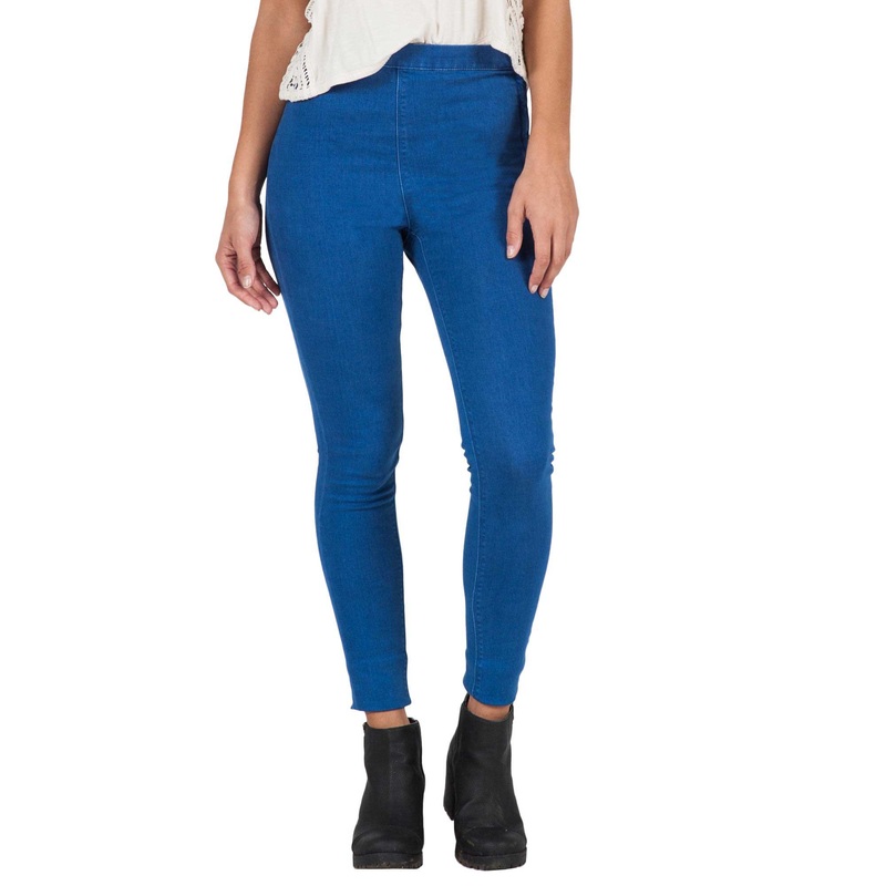 Volcom High Waisted Legging Blue Stretch Blue 1