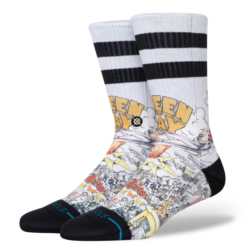 “Green Day” Basket Case Crew Socks – Multi L (9-13)