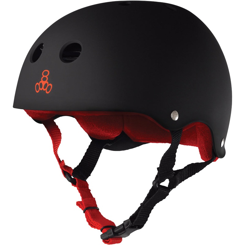 Triple 8 Sweatsaver (Black/Rubber/Red) XS