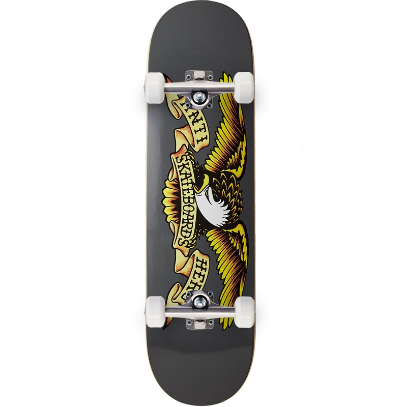 Anti-Hero Classic Eagle Skateboard Complete – Grey – 8.25″