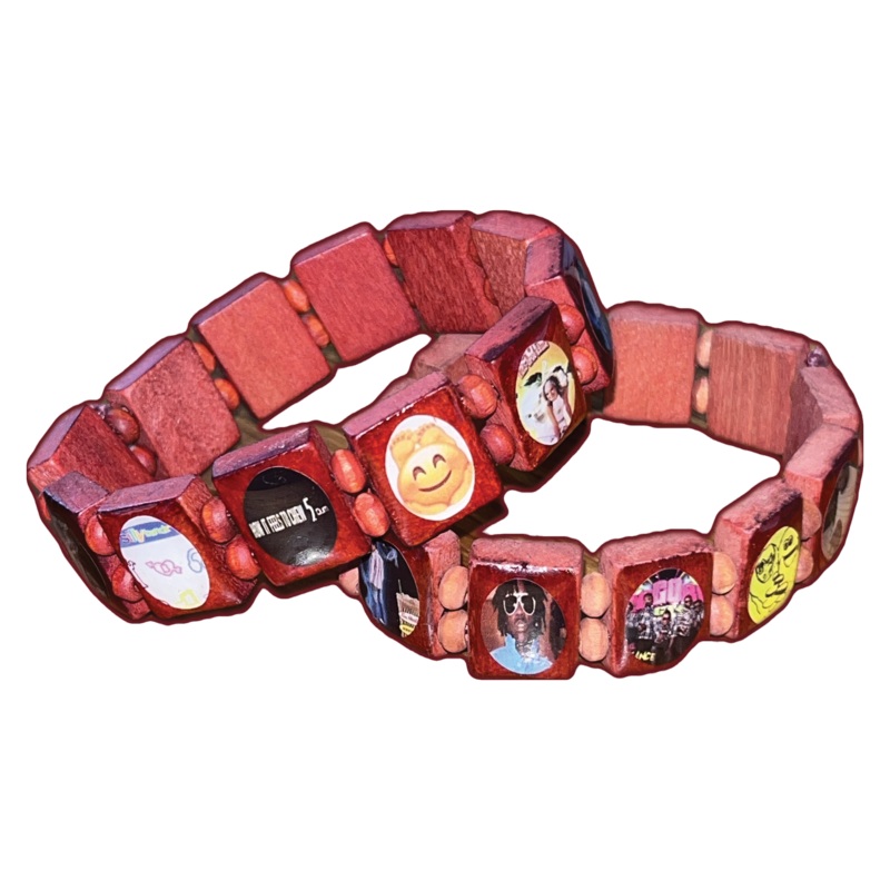 DF Wood Bracelet – Bloody Red
